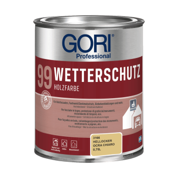 GORI 99 Deck Holzfassaden-Farbe Hellocker 0,75 ltr.